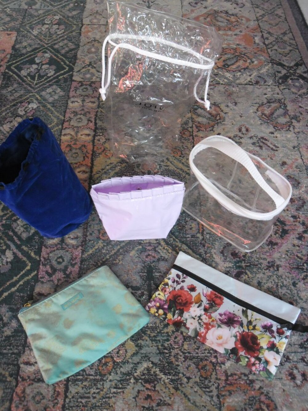 Various cosmetic bags. $5 each